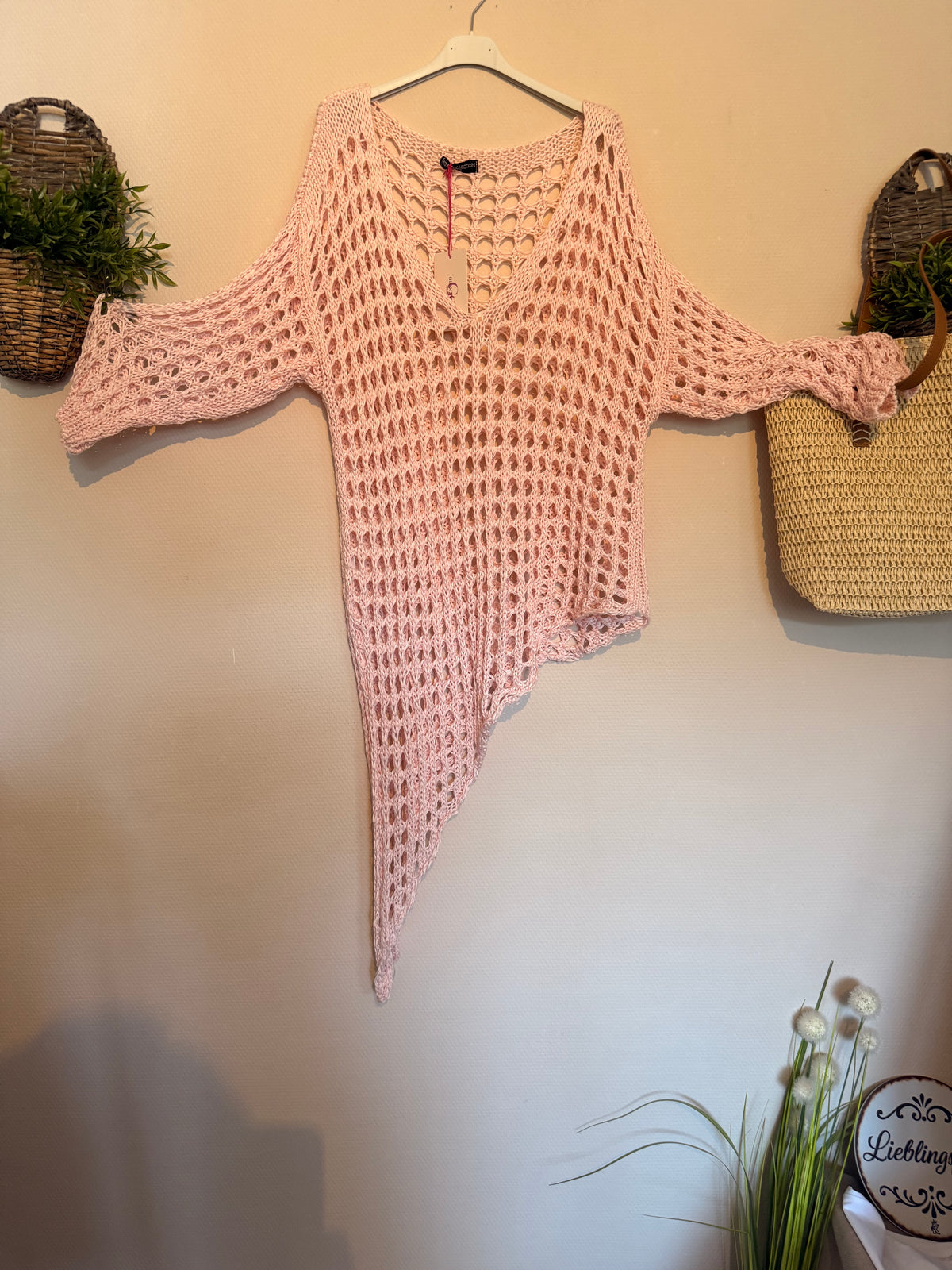 Häkelponcho „Rosé Breeze“ 🌸