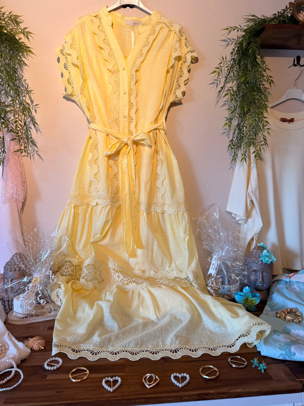 Maxikleid „Solea“ – mit romantischen Spitzen-Details