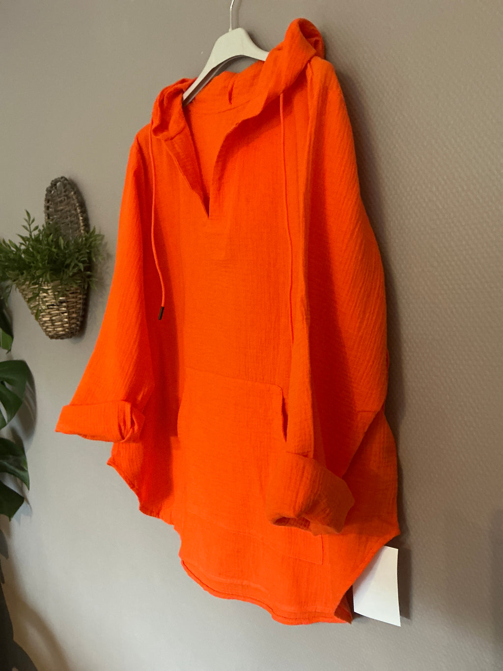Musselin-Hoodie-Bluse "Solea"