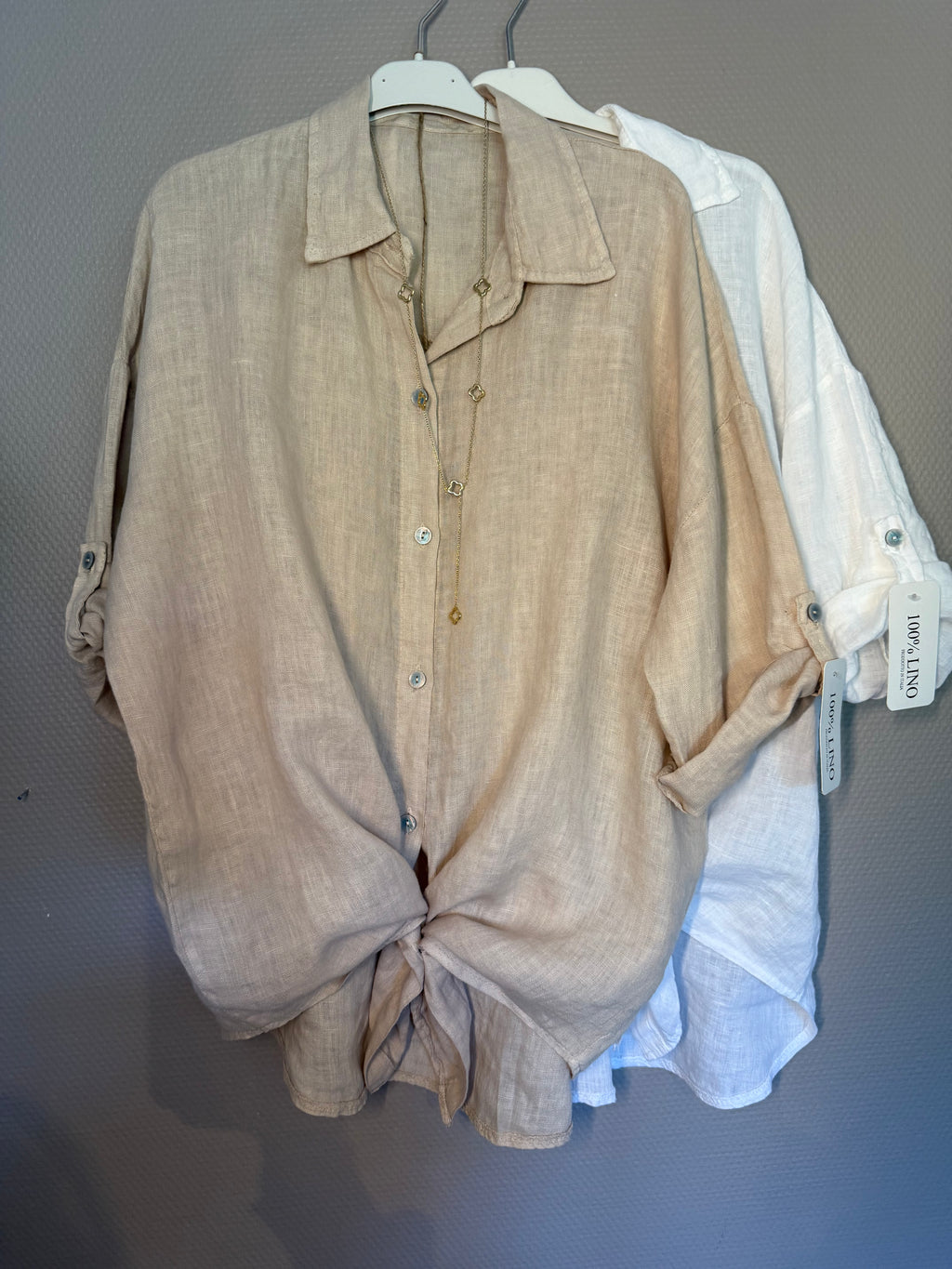 Leinenbluse Ibiza – 100 % Leinen