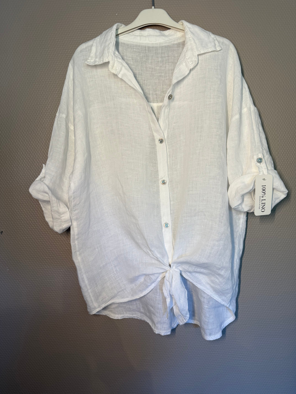 Leinenbluse Ibiza – 100 % Leinen