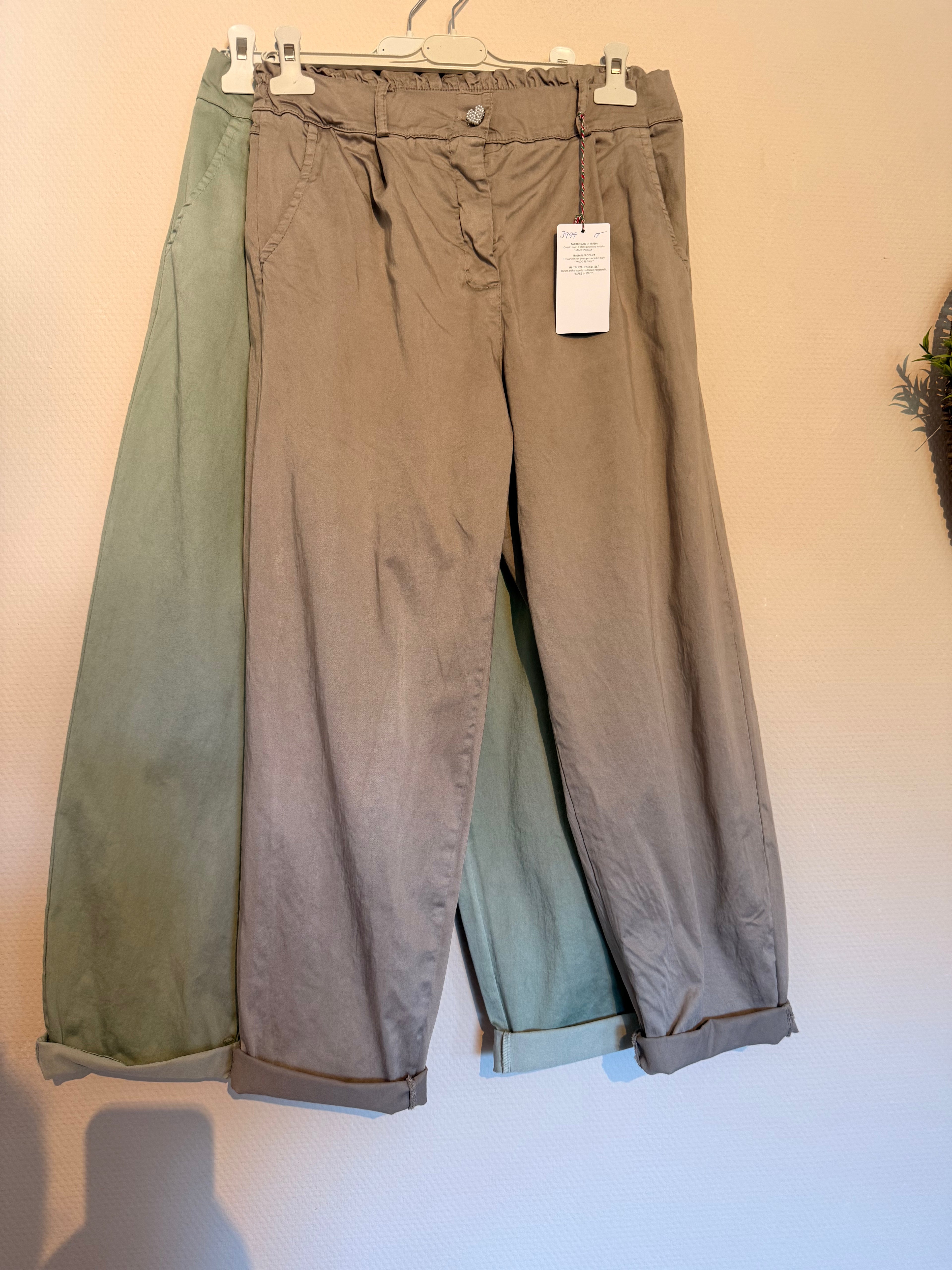 Hose „Lovely Heart“ – Khaki & Grau 🤍