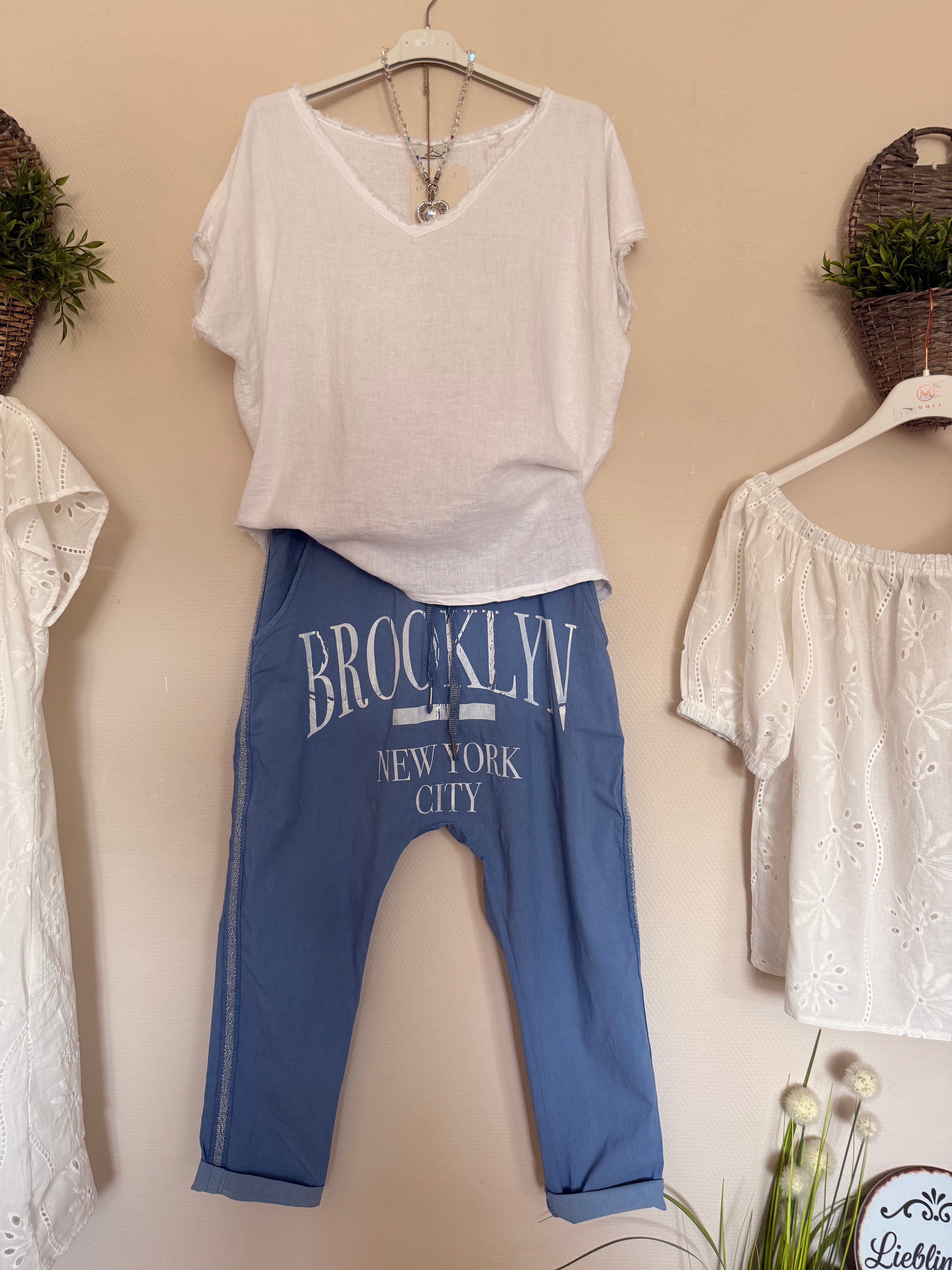Baggy-Hose „Brooklyn“ – Jeansblau