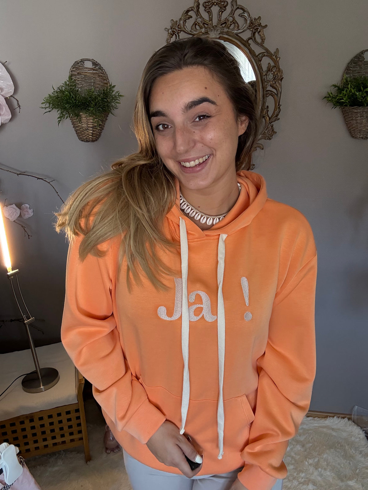 Hoodie  „Ja“– lässig, bequem mit Statement
