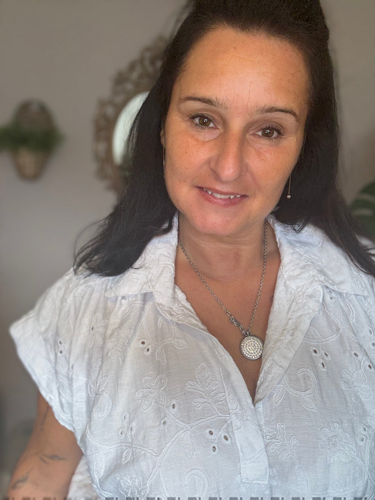 Spitzenbluse, eleganter Touch Blickdicht und feminin